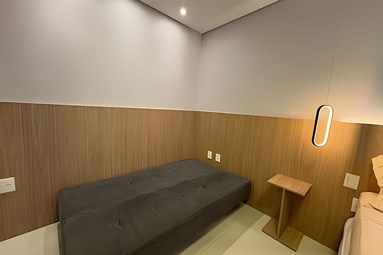 Belissímo Studio com Piscina a 150m da Praia