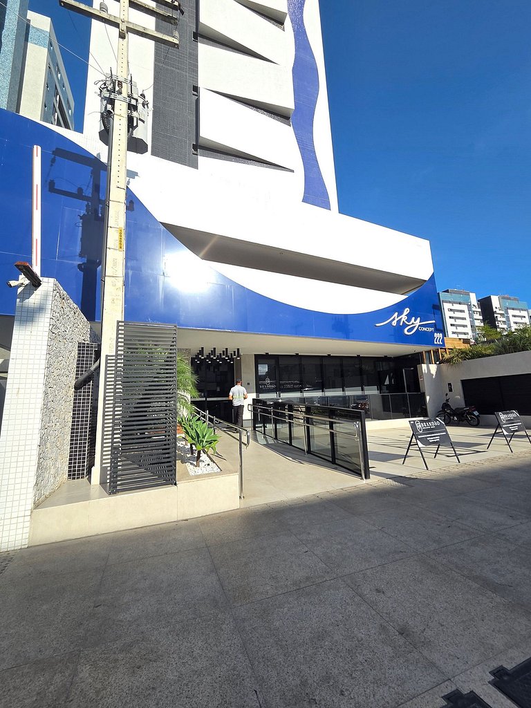 Belissímo Studio com Piscina a 150m da Praia